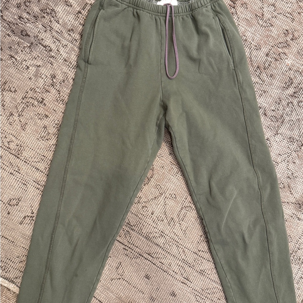 XiRENA Sage Green Drawstring Joggers with Lavender Cord